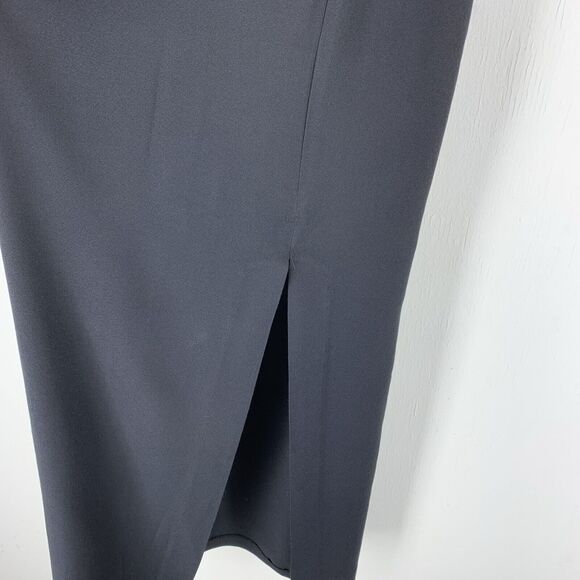 Vtg Jessica McClintock Gunne Sax Dress Ribbon Racer Back Whimsy Goth Gothic Slit - Picture 2 of 8